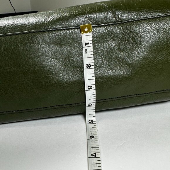 Fossil Classic Two-Tone Green Leather Tote – Genuine Leather – Pre-Owned - Picture 13 of 16